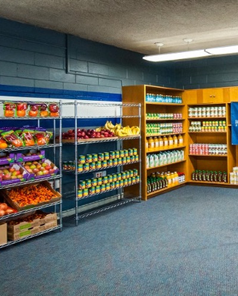 Food pantry shelves